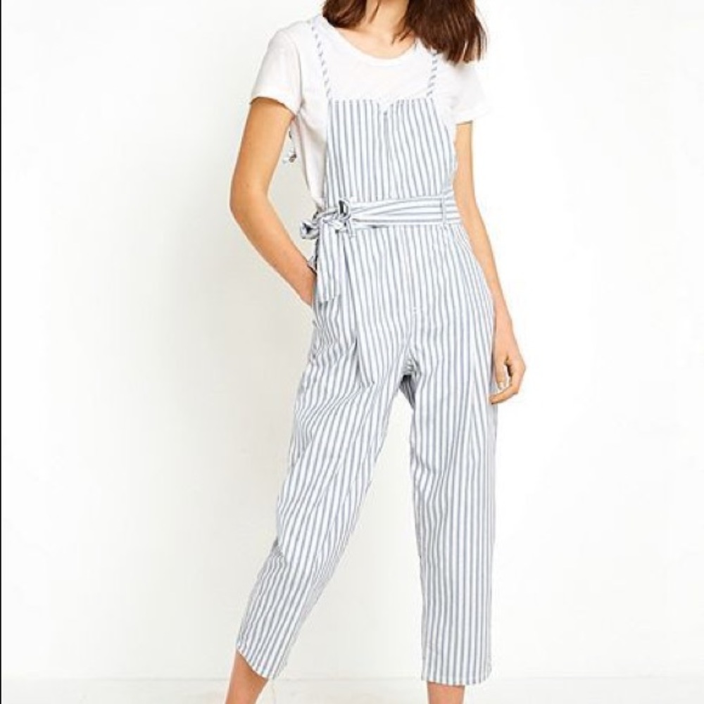 Free People Striped Jumpsuit